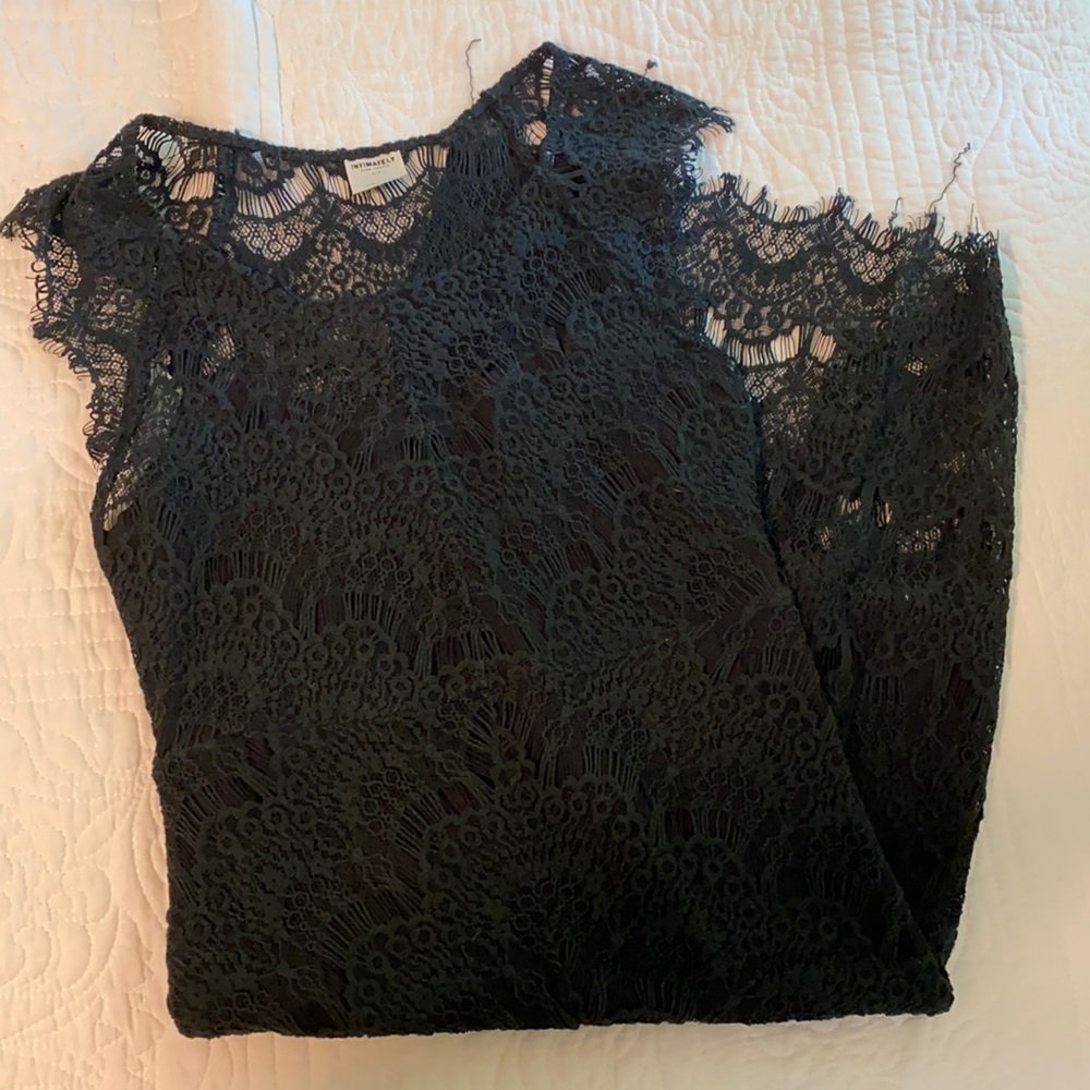 Free People Bodycon Midi Lace Dress